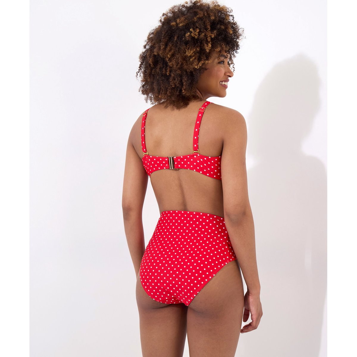 Culotte De Bain Rétro À Pois Élégante AIMER LA VIE rouge, JOE BROWNS