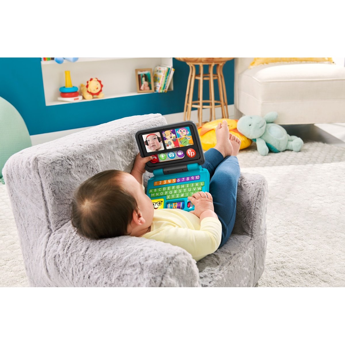 Fisher-price - mon premier ordinateur portable rires et éveil - eveil bébé - dès 6 mois couleur unique, FISHER PRICE