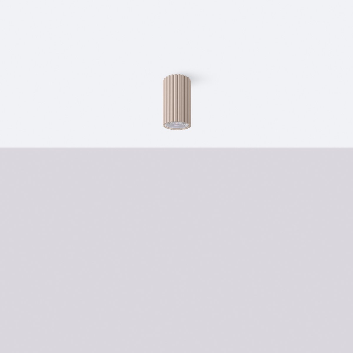 Plafonnier Aluminium Taupe LED 1 Ivar taupe, EDEN