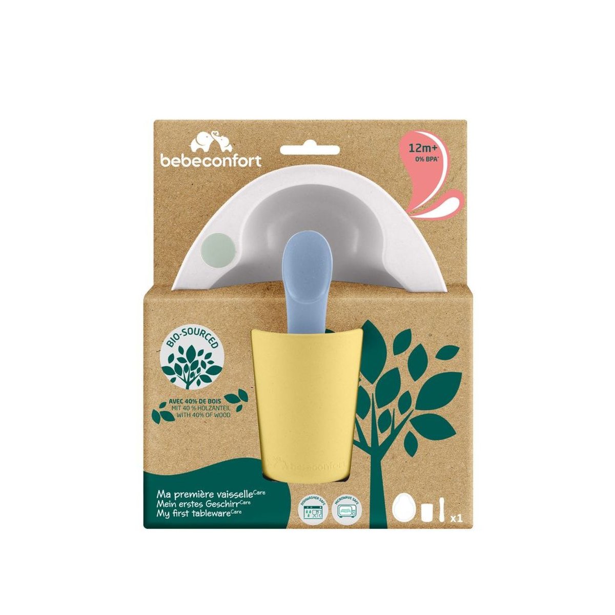 Coffret repas nomade couleur unique, BEBECONFORT
