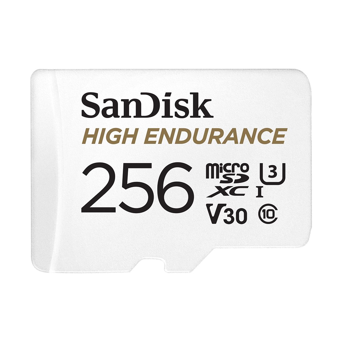 Carte Micro SD High Endurance microSDXC 256GB couleur unique, SANDISK