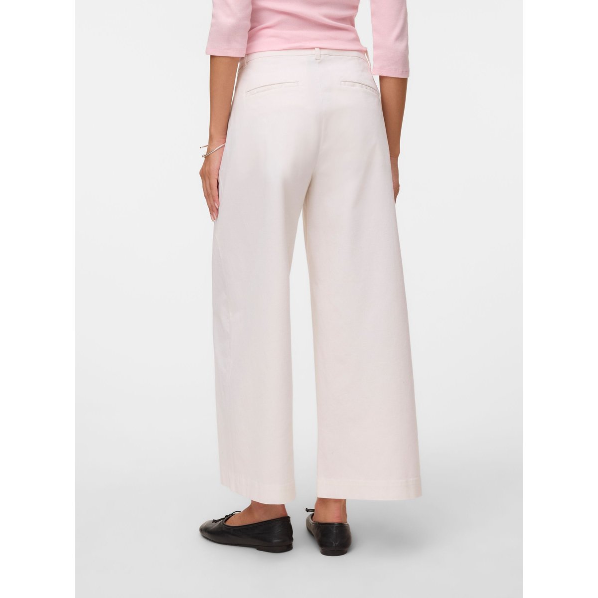 Pantalon À Jambe Large bright white, VERO MODA