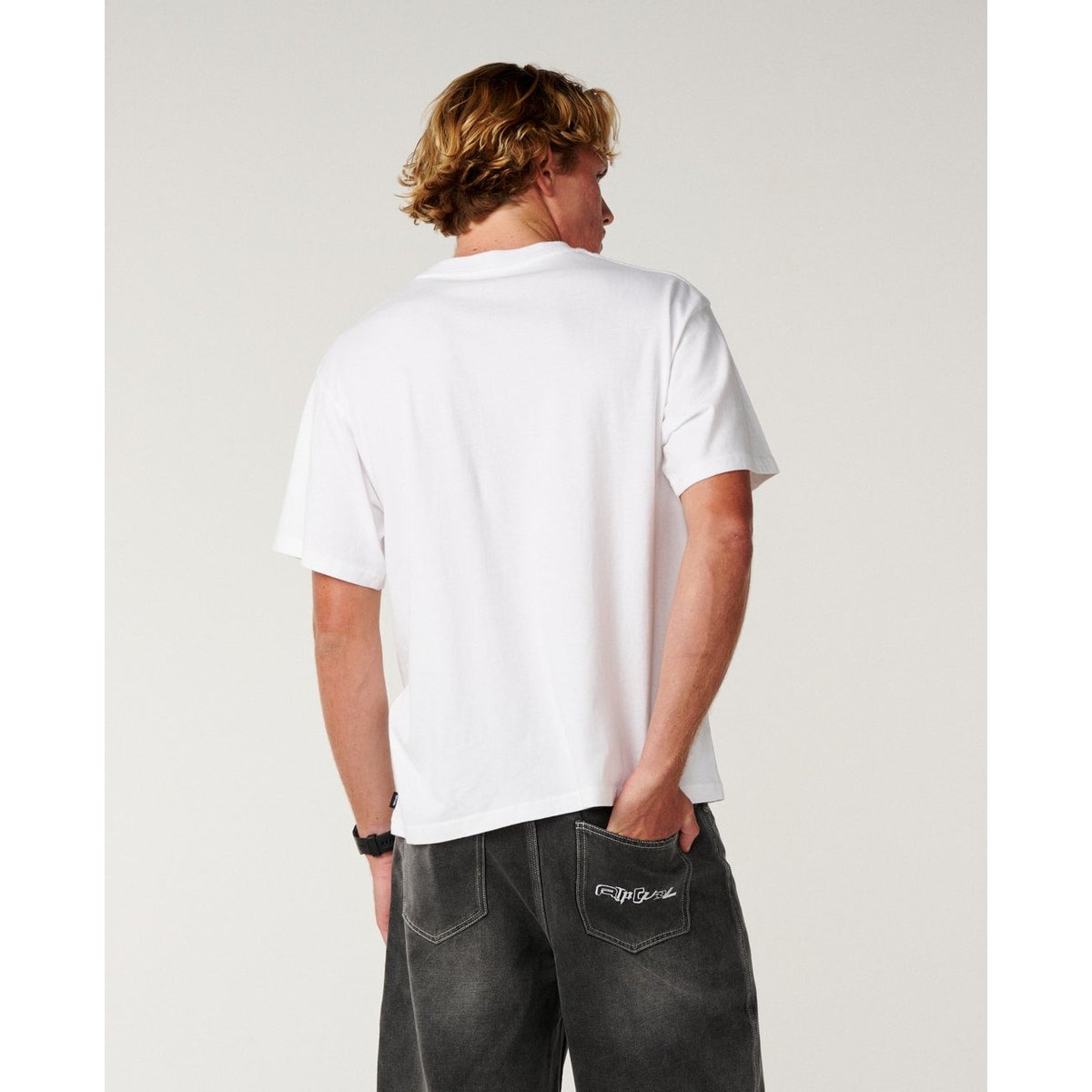 T-shirt brodé Archive 69 coupe Loose blanc, RIP CURL
