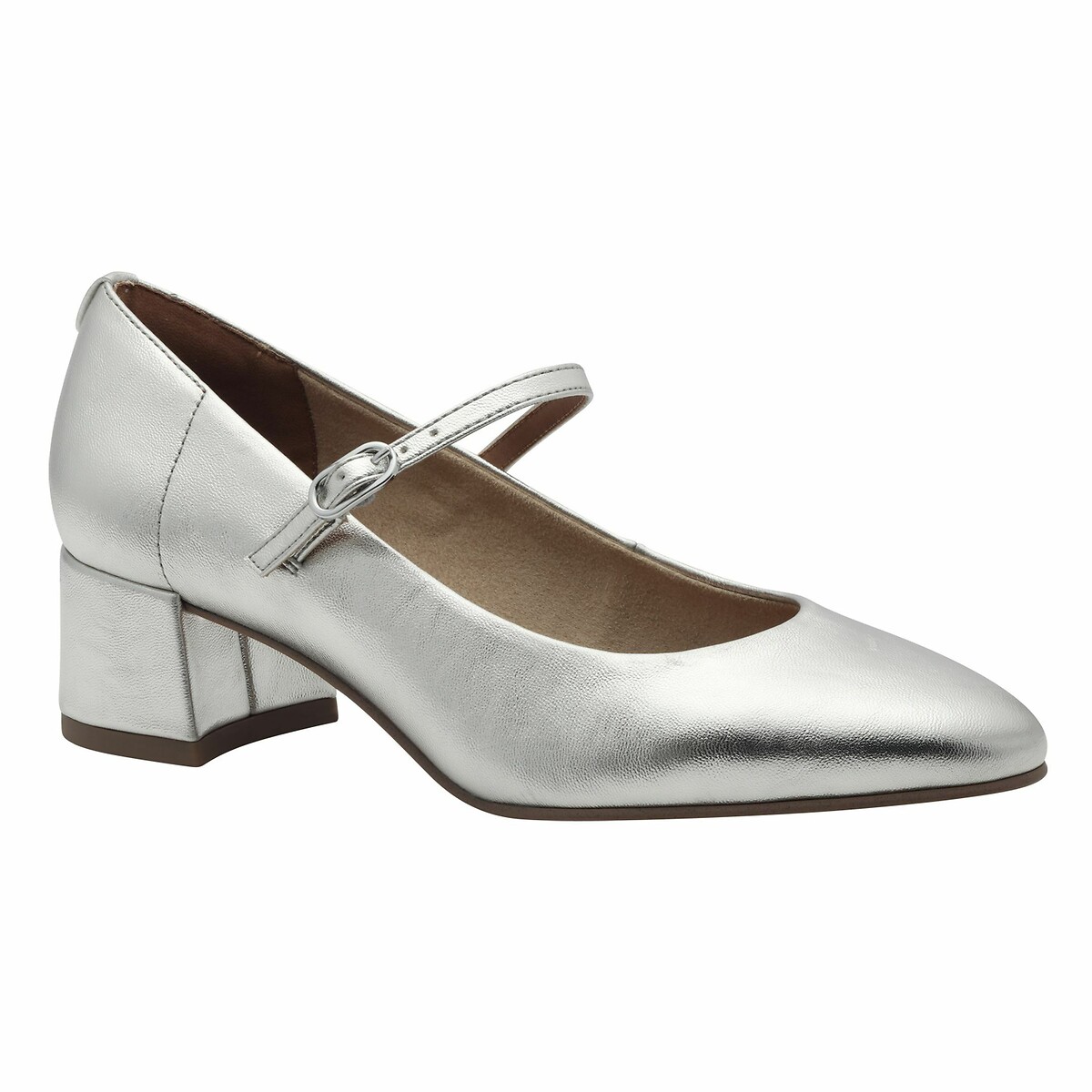 Heeled Mary Janes platinum, TAMARIS