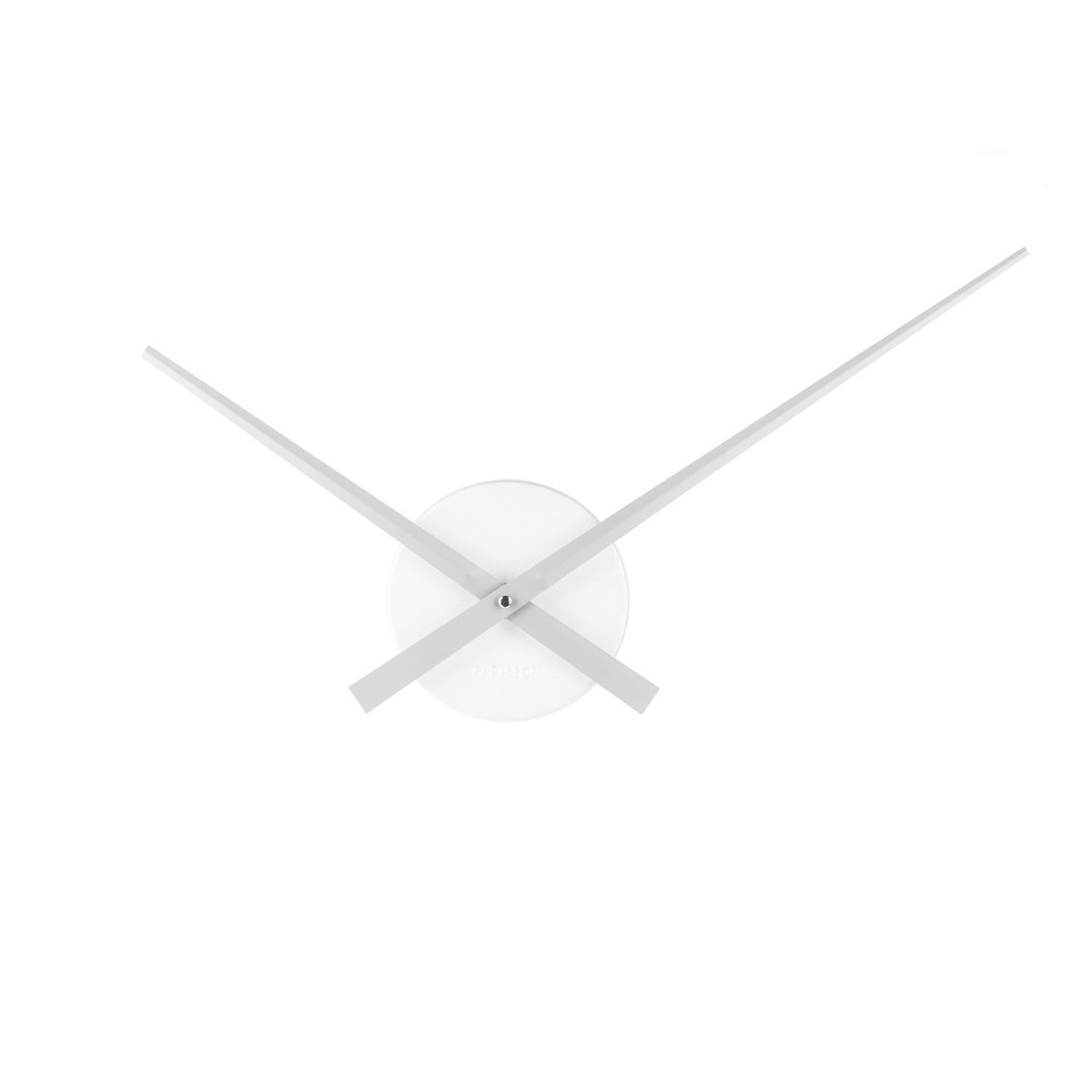 Horloge murale design minimaliste Little Big time small argent, PRESENT TIME