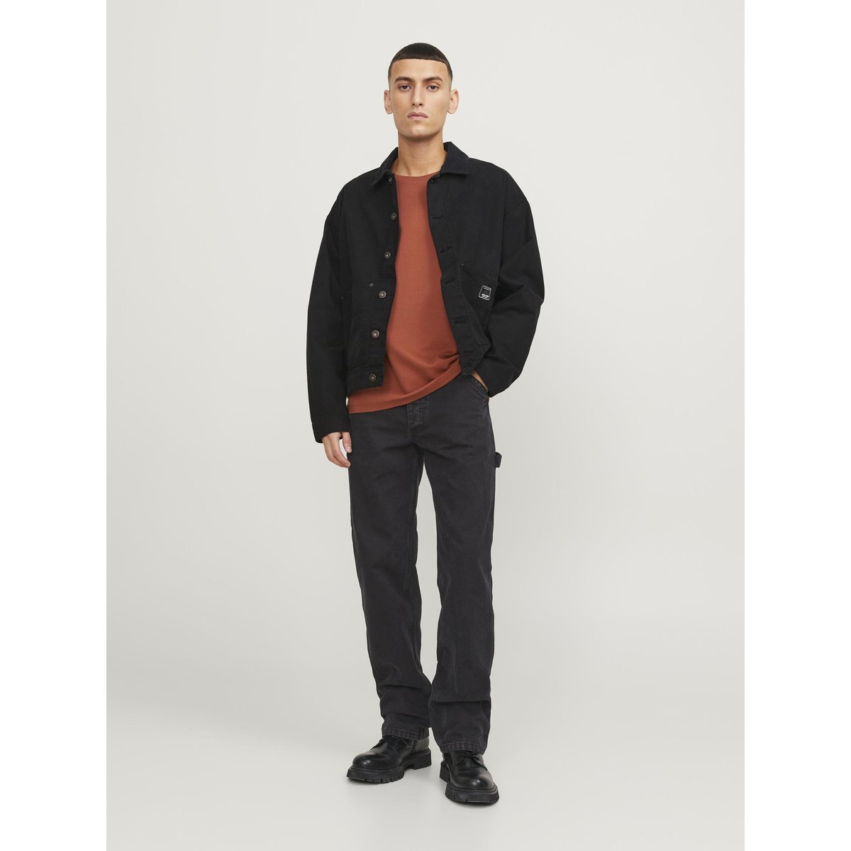 Jean À Coupe Ample noire - black, JACK & JONES