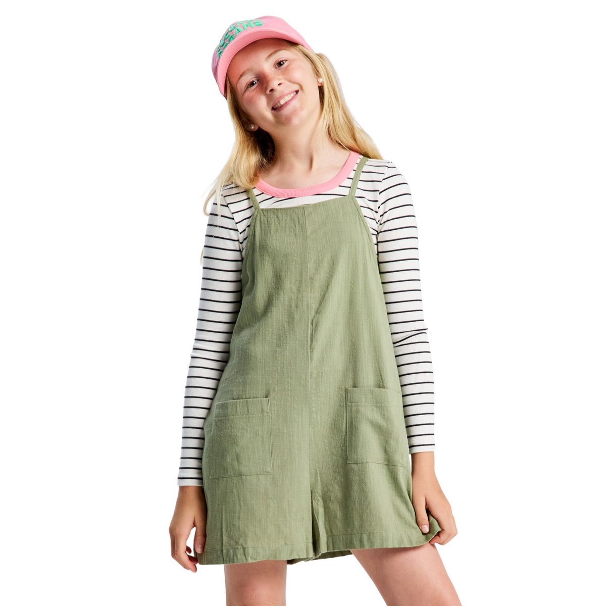 Combishort à bretelles LAVENDER HAZE. vert oil green, ROXY