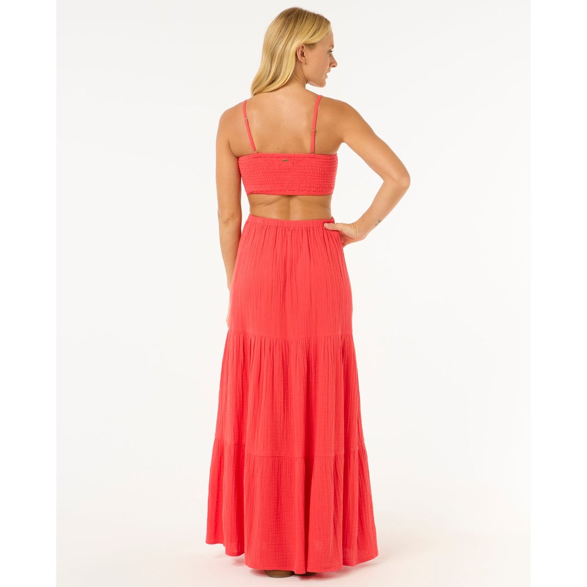 Robe PREMIUM SURF MAXI DRESS rouge hibiscus, RIP CURL