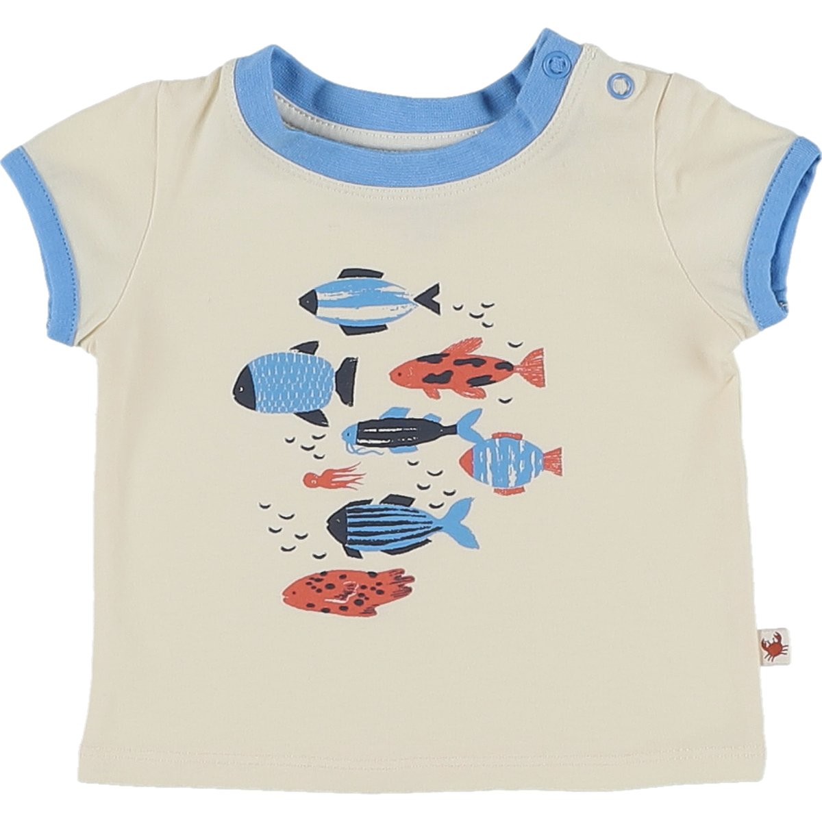 T-shirt écru - Très bon état bleu;ecru, MOULIN ROTY