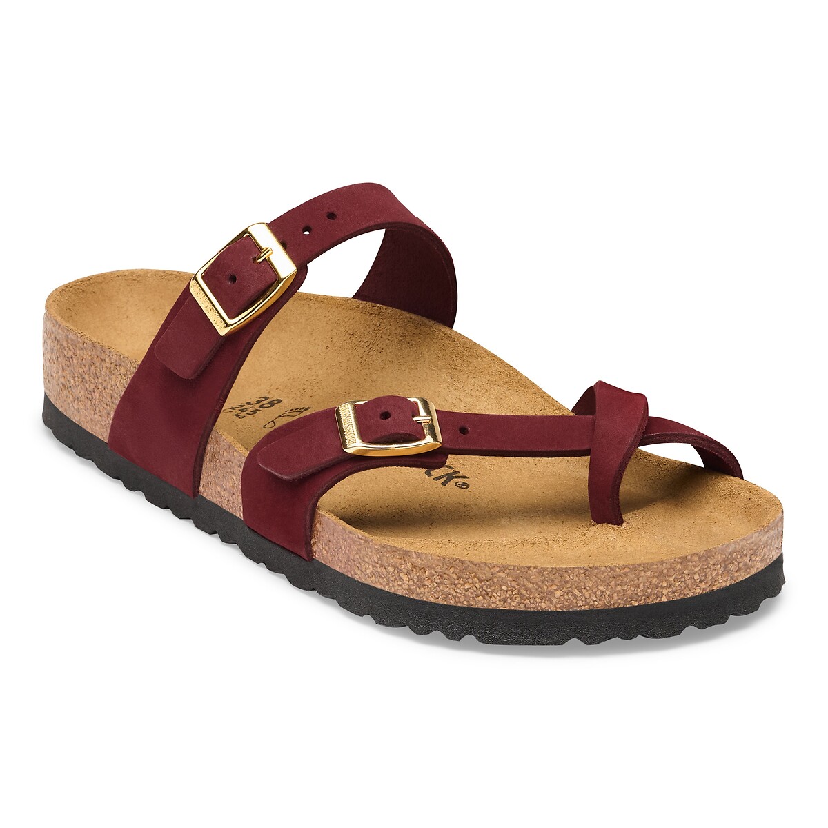 Chinelos com entrededos, Mayari bordeaux, BIRKENSTOCK