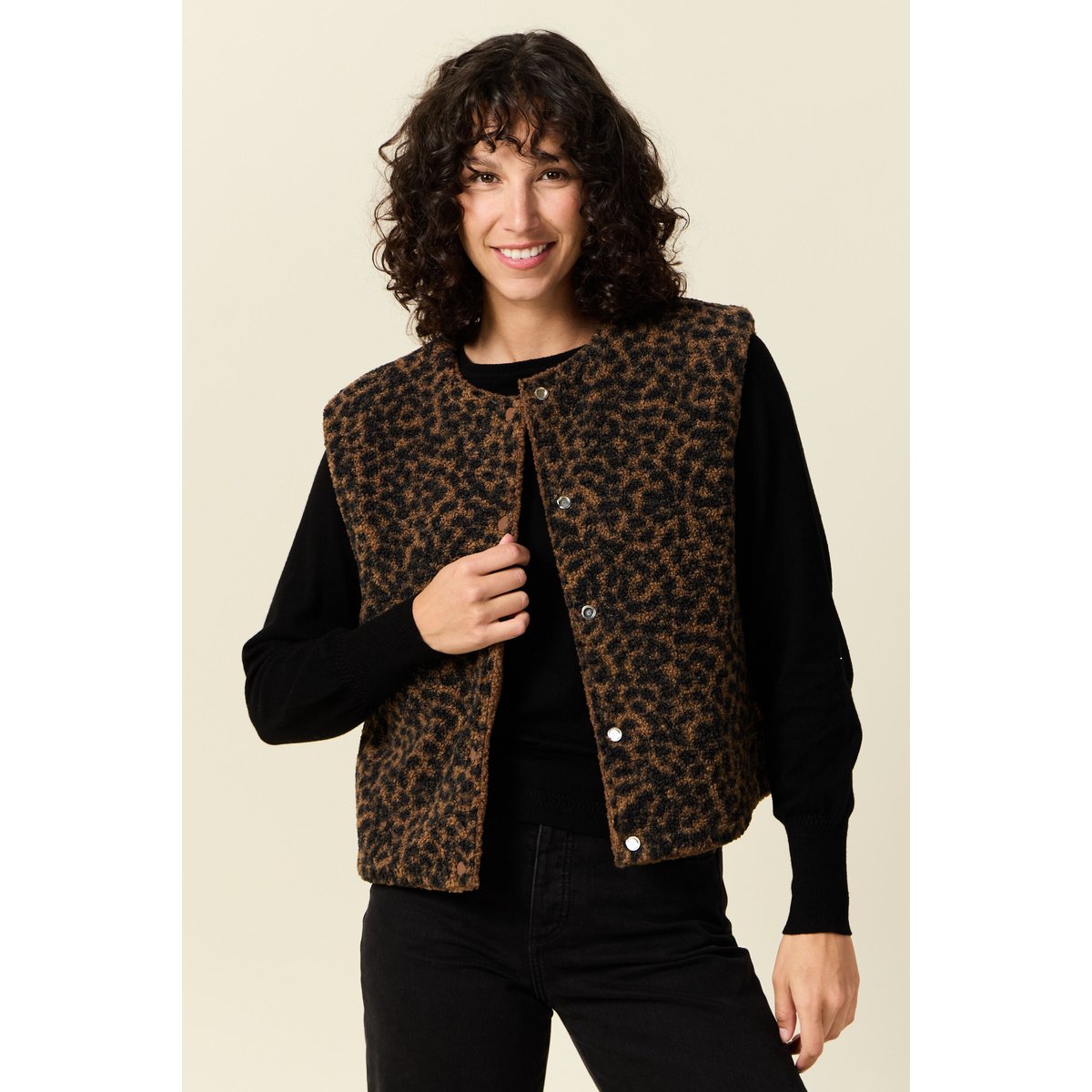 Gilet sans manches réversible camel, BONOBO