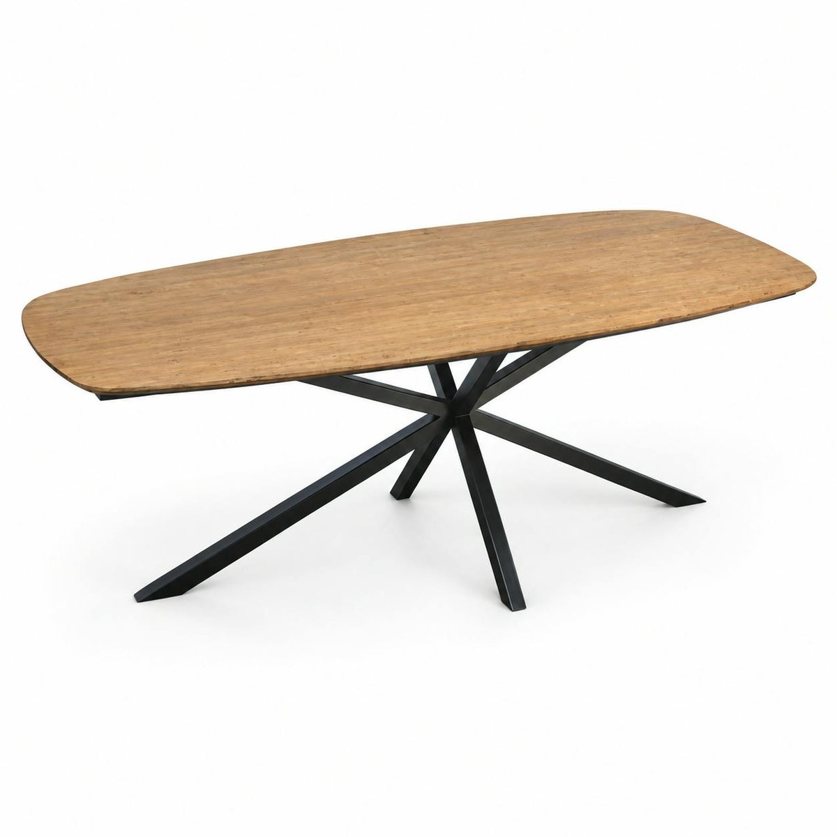 Table à manger en bois de teck recyclé 200 cm DEPOK bois naturel, PIER IMPORT