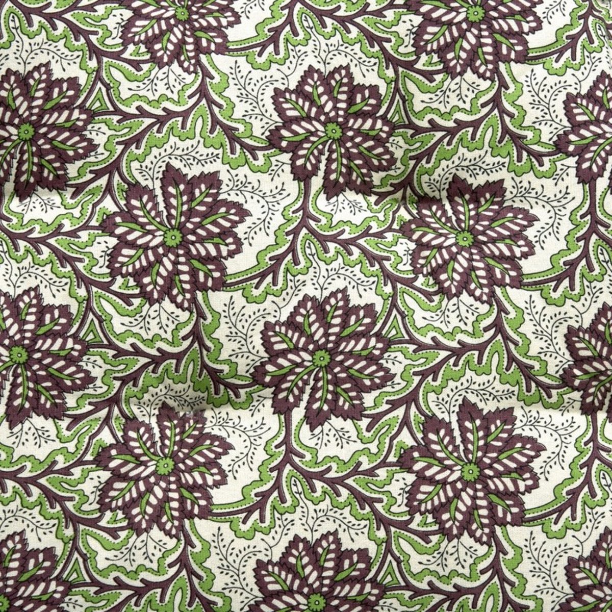 Matelas d'assise imprimé indien multicolore, MADAM STOLTZ