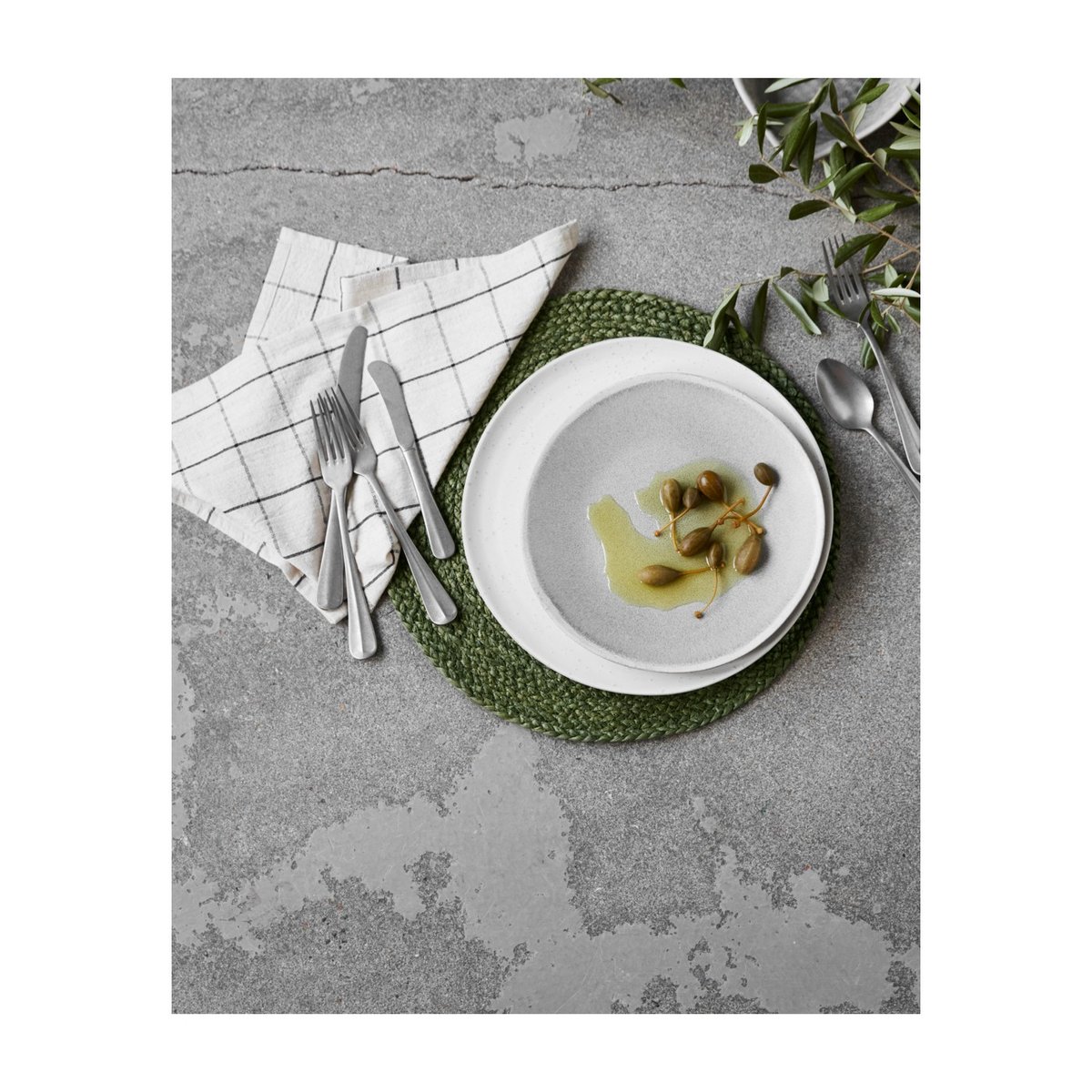 Lot de 4 sets de table Circle vert, HOUSE DOCTOR