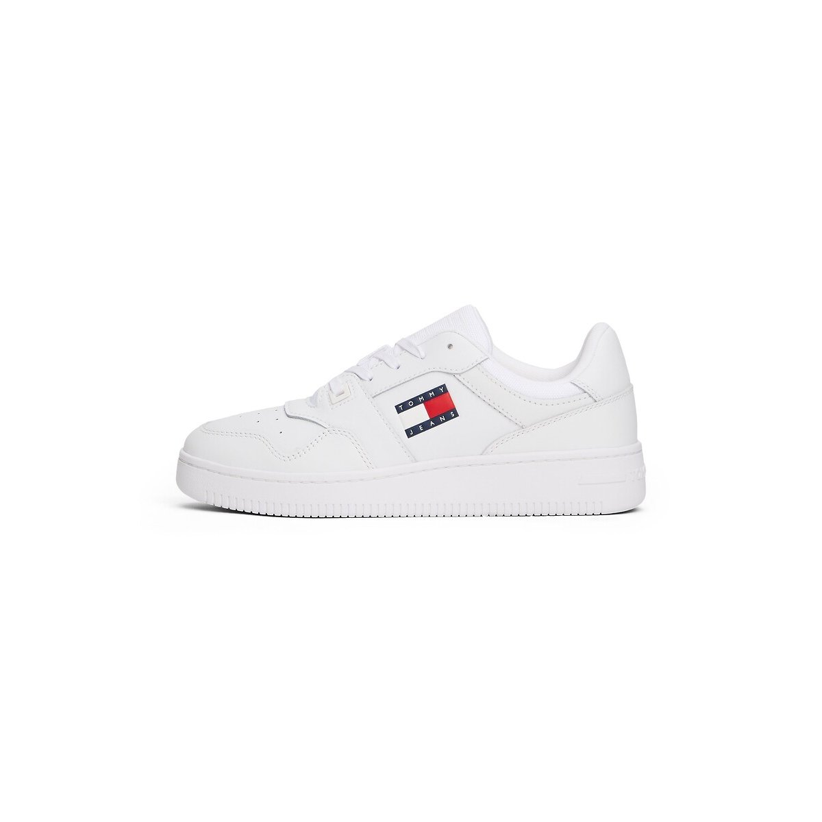 Baskets en cuir Retro blanc, TOMMY JEANS