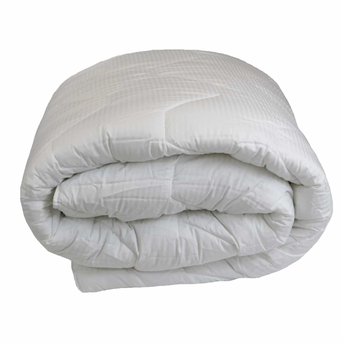 Couette hiver chaude 600gr enveloppe SATIN blanc, LINANDELLE