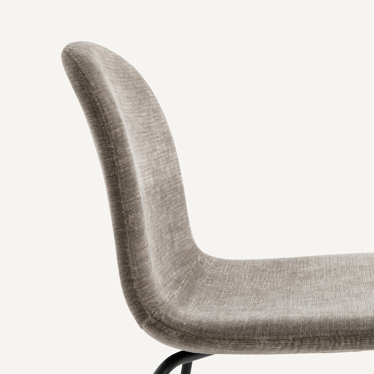 Tibby flamed velvet chair moon gray, AM.PM