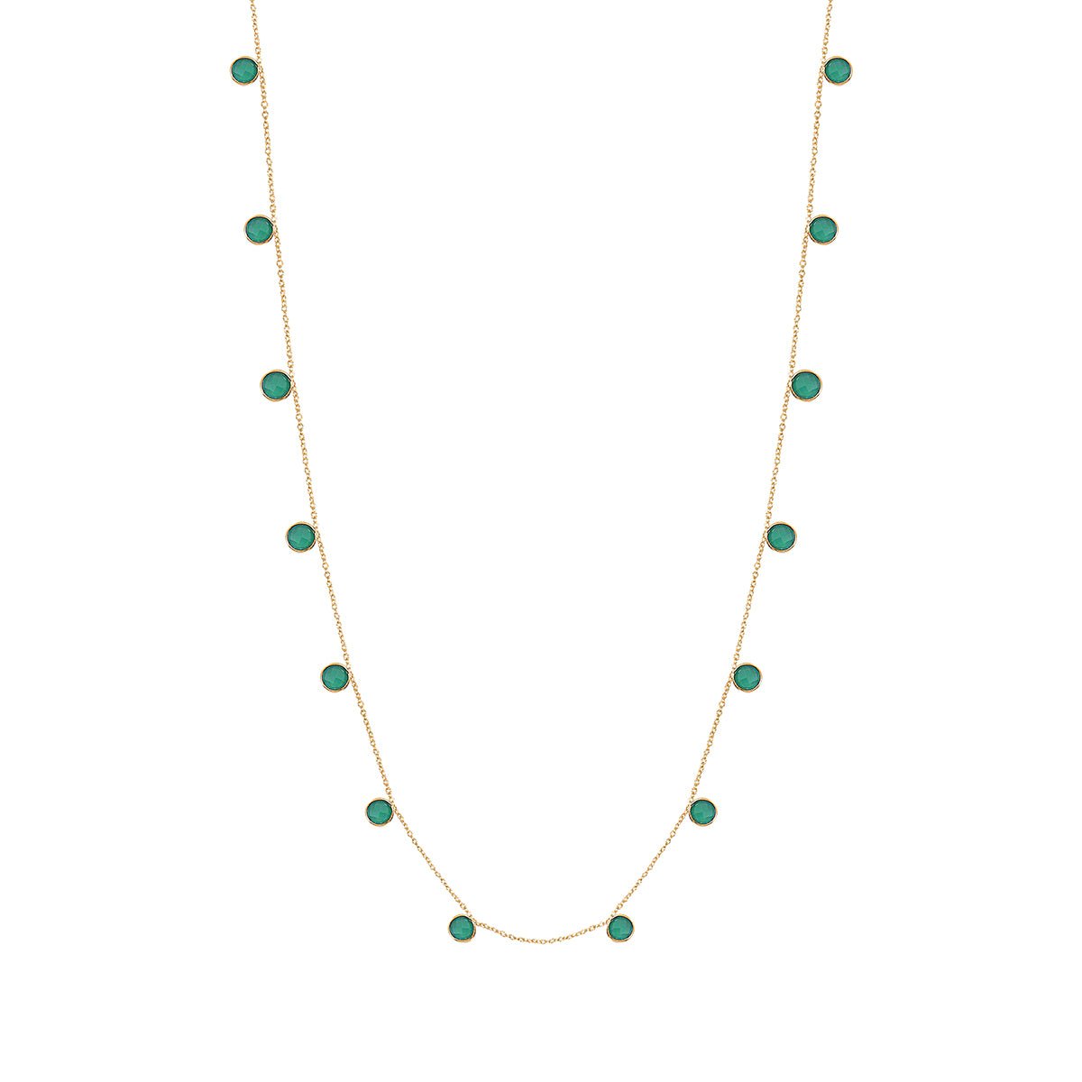 Collier sautoir moorea quartz vert vert, CAROLINE NAJMAN