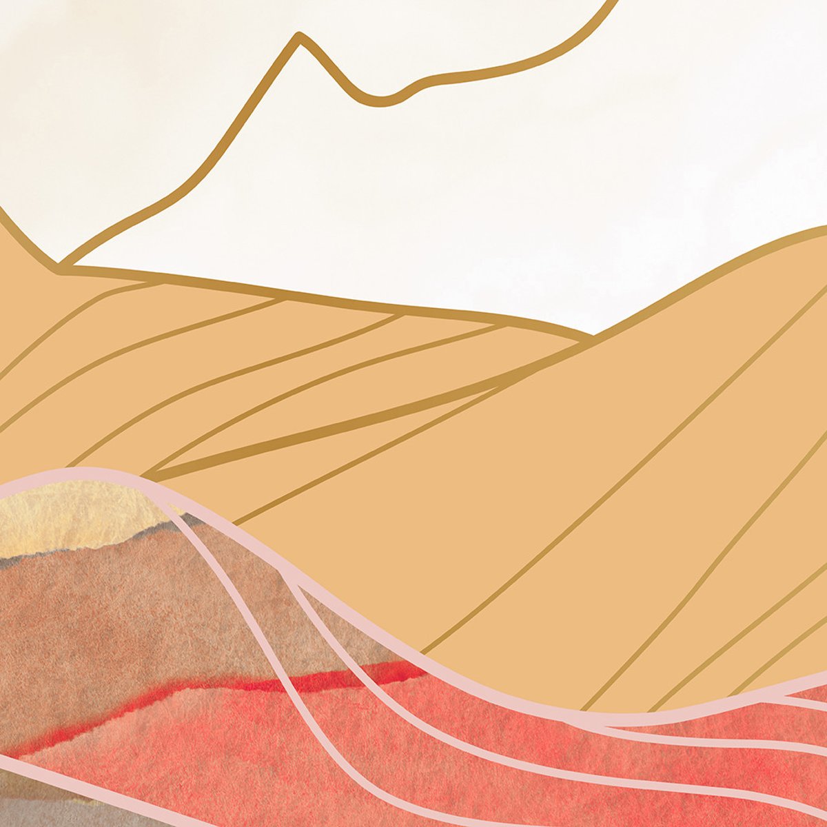 Papier peint panoramique SIROCCO beige, LE PAPIERS DE NINON