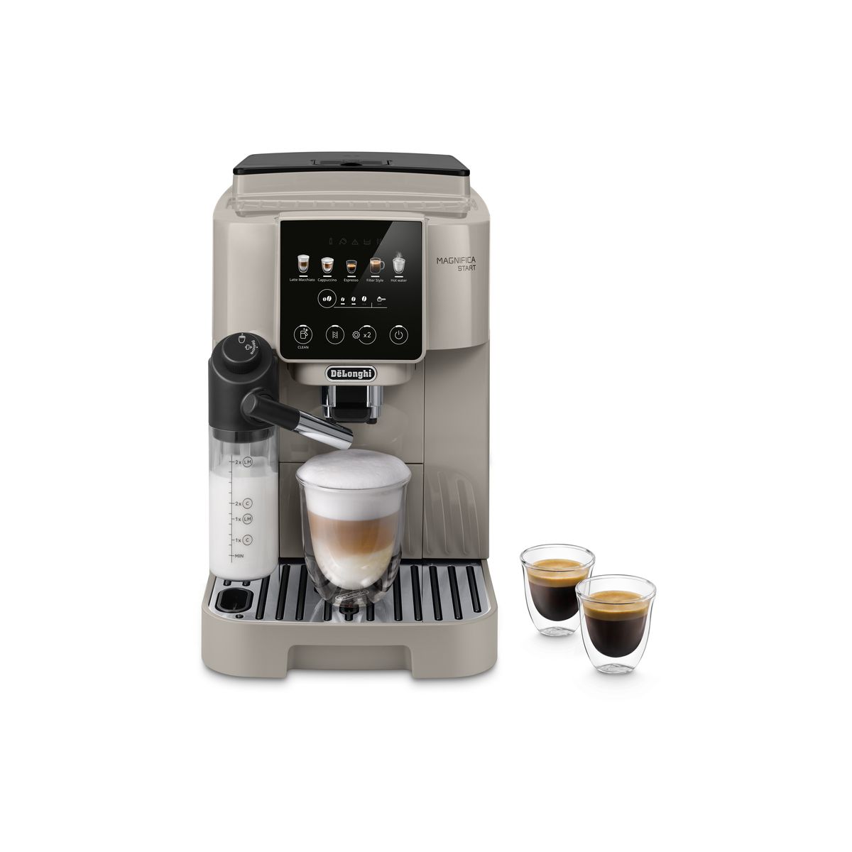 Expresso Broyeur Magnifica Start Color FEB2291.BG Latte Beige Color Latte couleur unique, DELONGHI