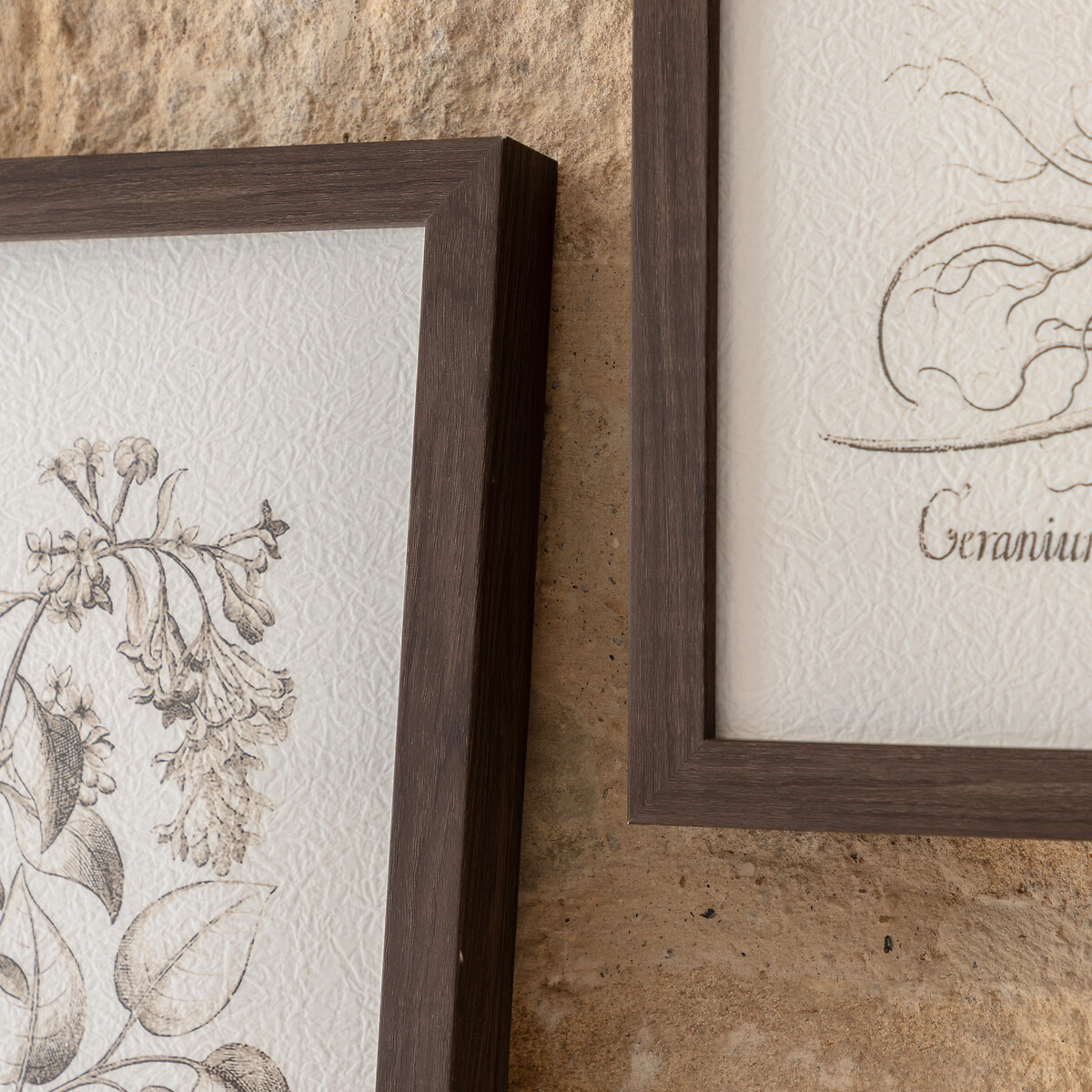 Set of 3 Evergreen Framed Art black, ÉDITÉ