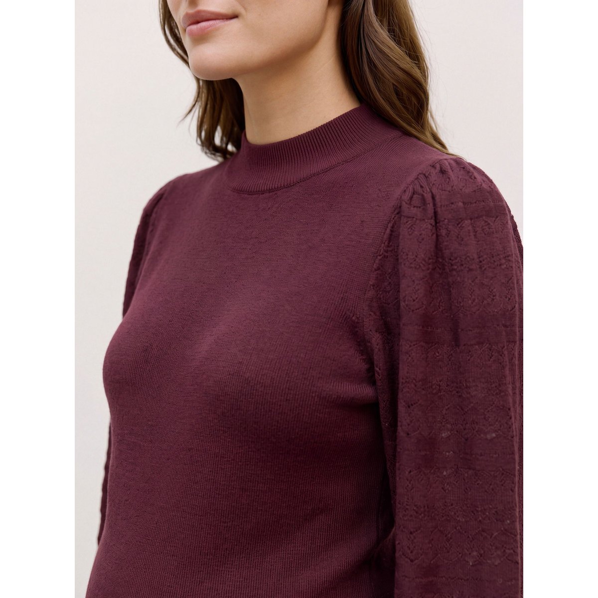 Pull En Maille rouge - windsor wine 1, VERO MODA