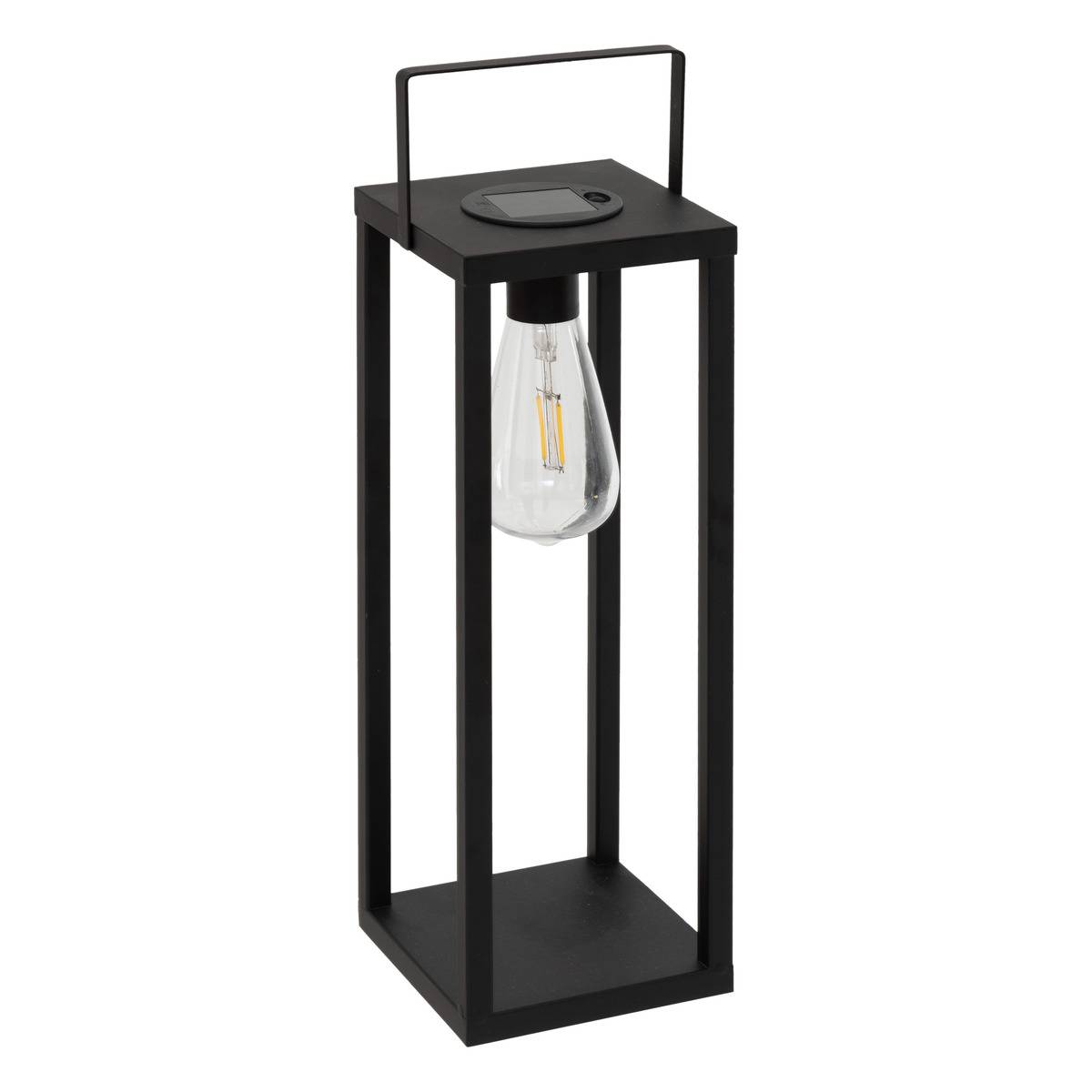 Lanterne solaire FABY noir, ATMOSPHERA