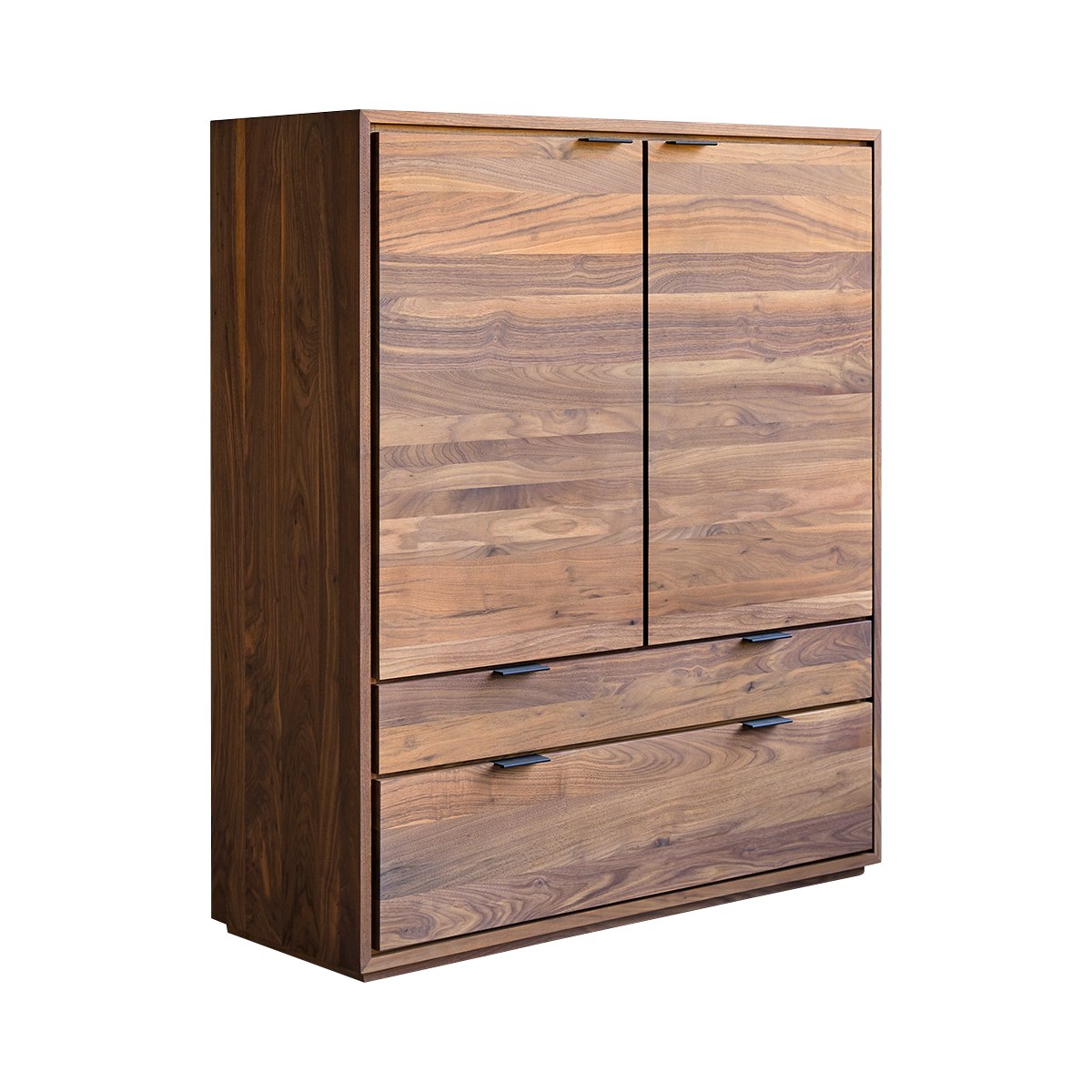 Armoire en Noyer massif, SENSON marron, TIKAMOON