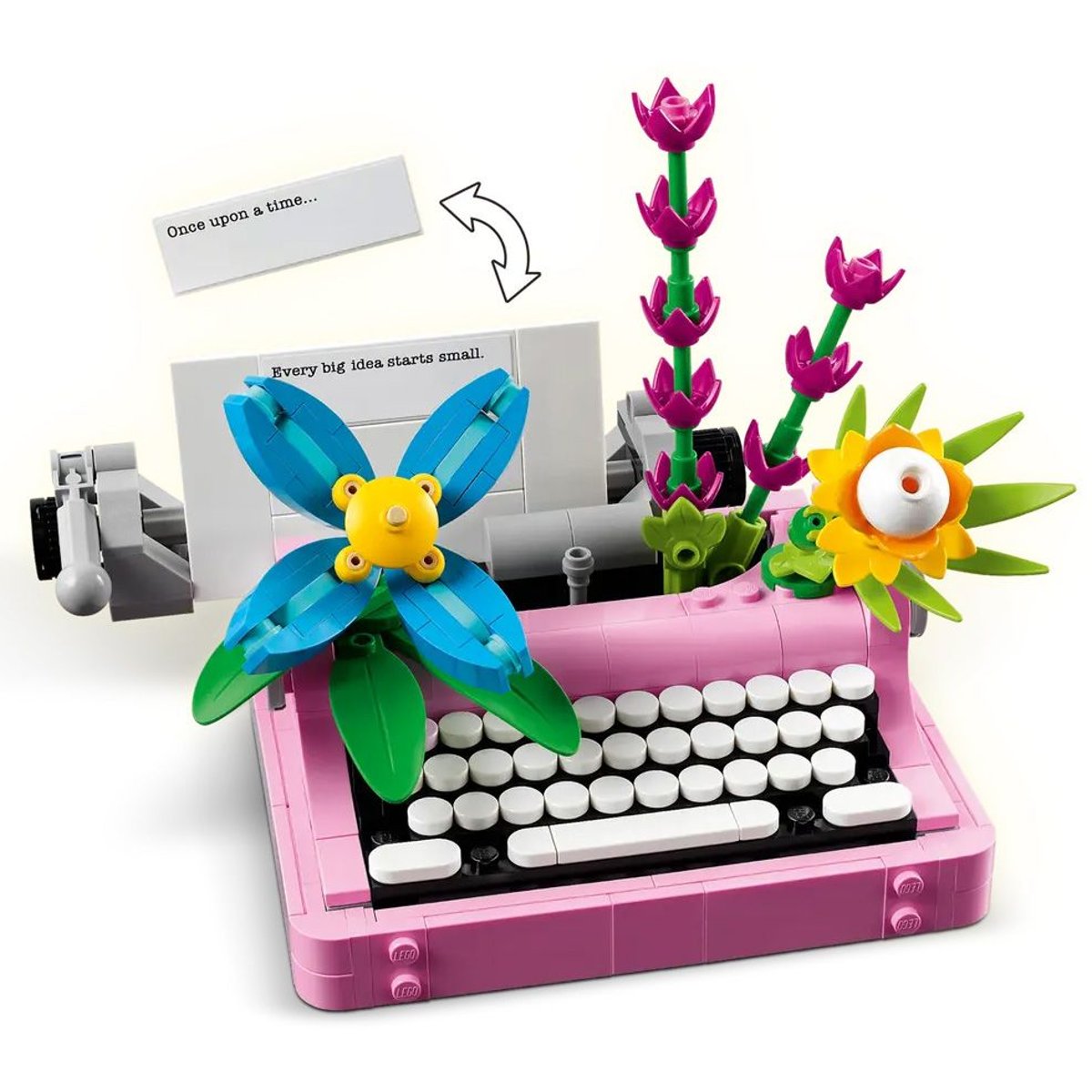 LEGO Creator - Machine à écrire florale 3-en-1 - 31169 pour enfants multicolore, LEGO