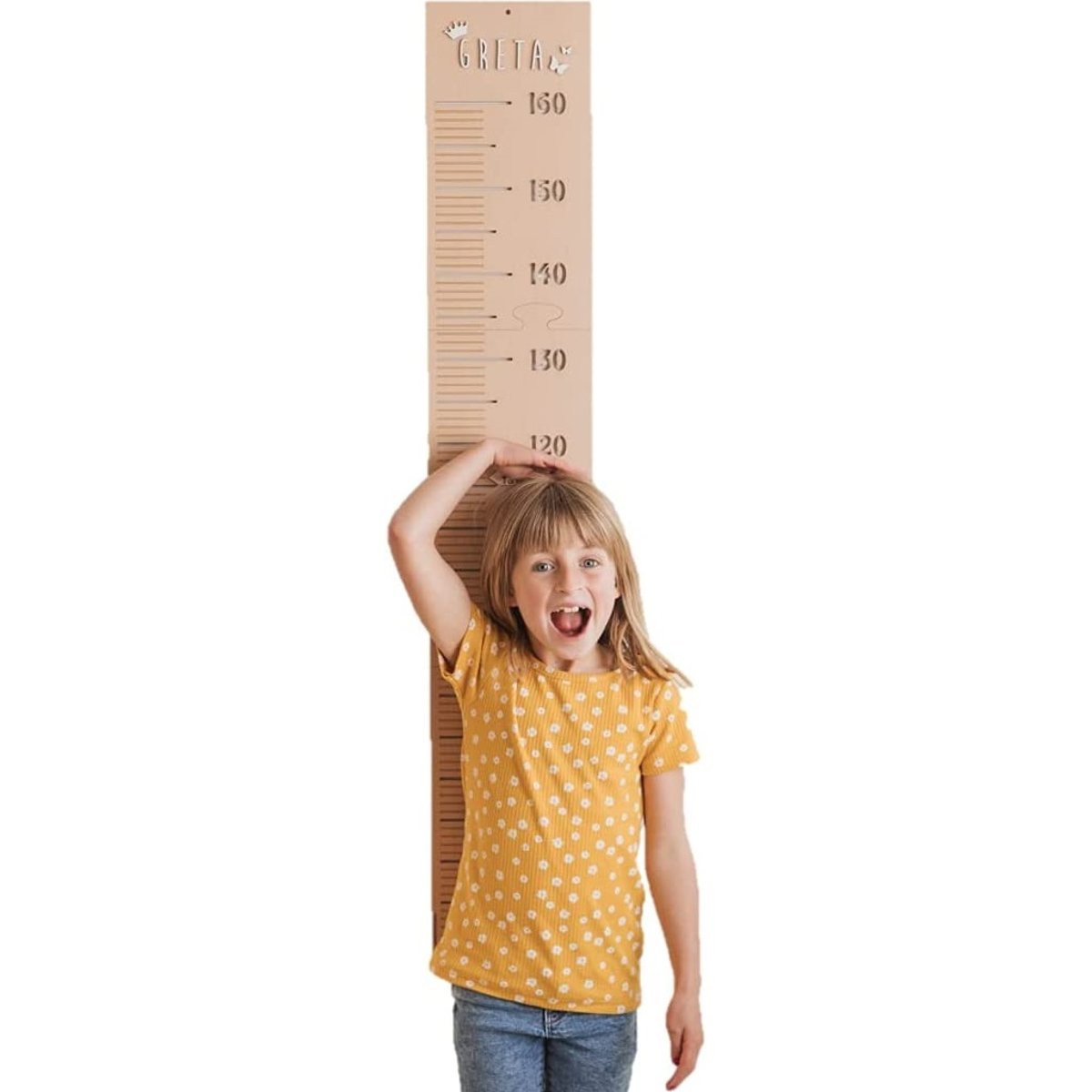 Toise pour enfant personnalisable beige, VINTIUN