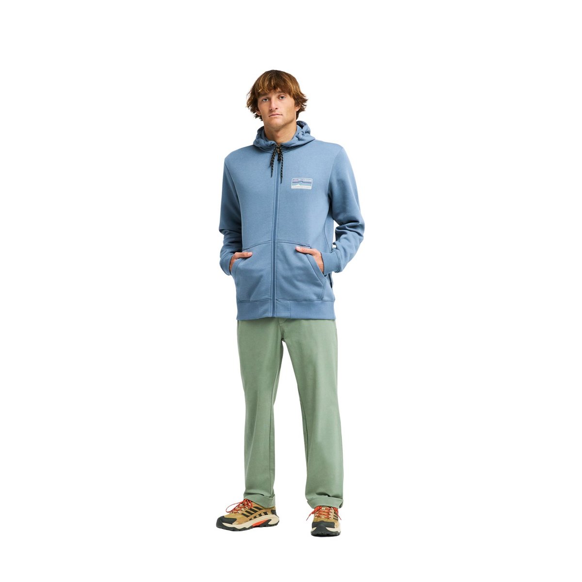 Sweat capuche zippé COMPASS bleu china blue, BILLABONG