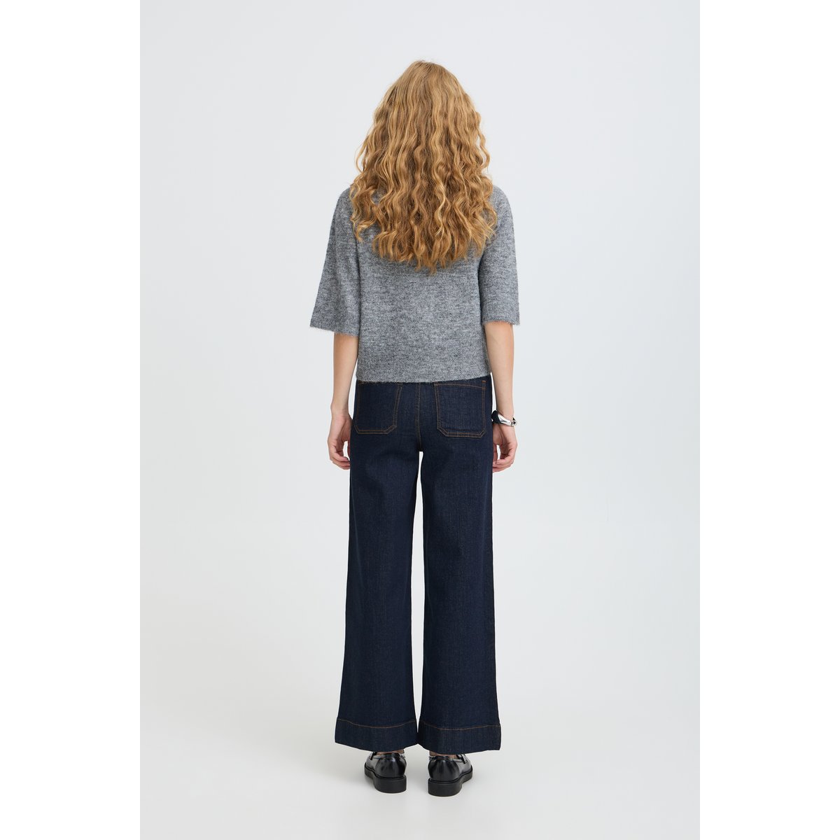 Jeans bleu rinse blue denim, B.YOUNG