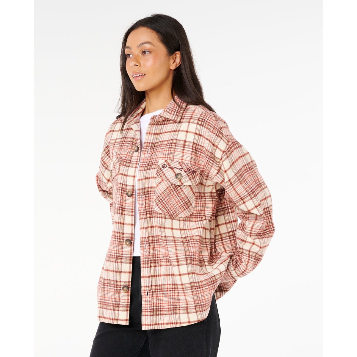 Chemise en flanelle SHORE BREAK rouille, RIP CURL