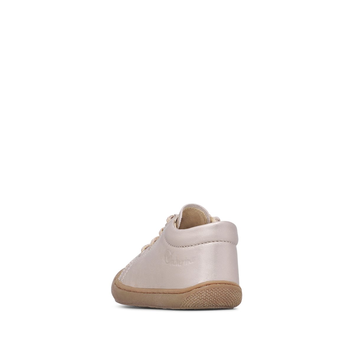 Chaussures premiers pas en cuir COCOON ZIP rose poudré-, NATURINO