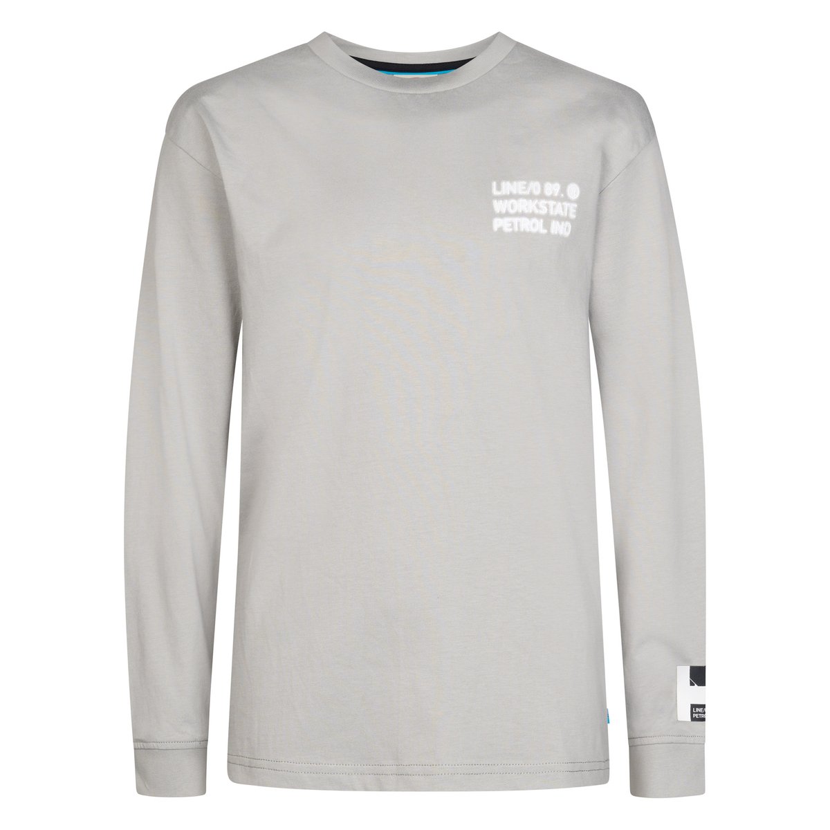 T-shirt imprimé à manches longues ironlake noir ice grey, PETROL INDUSTRIES