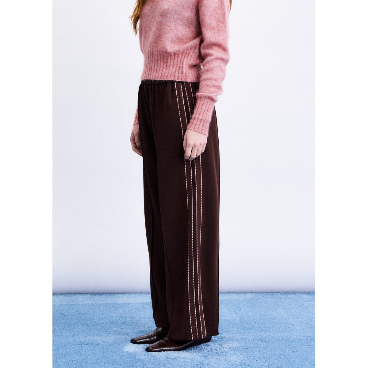 Pantalon Hera HERA marron chocolat, FRNCH