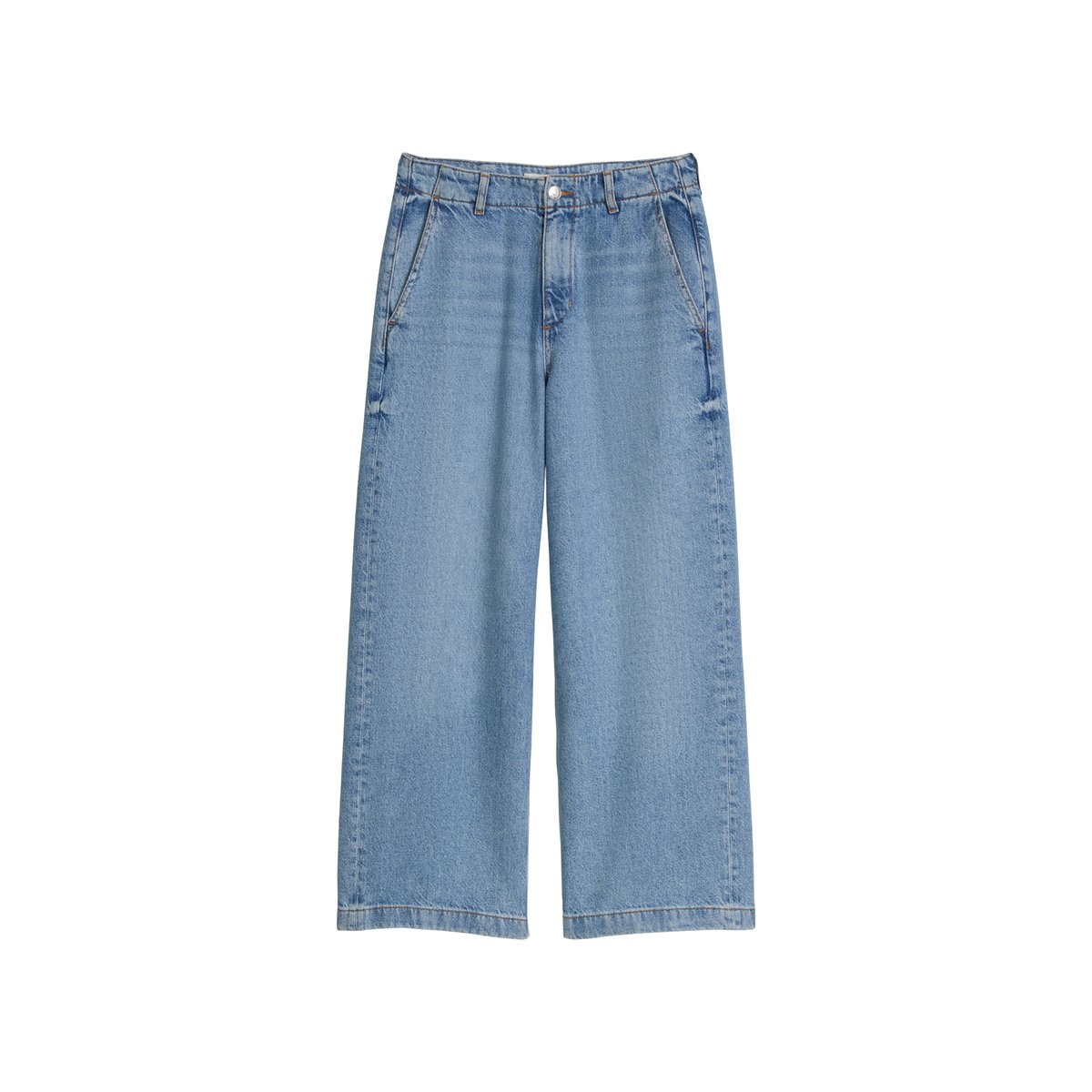 Jeans modèle Luma large en mélange de lyocell, de lin et de coton bleu clair, MARC O'POLO