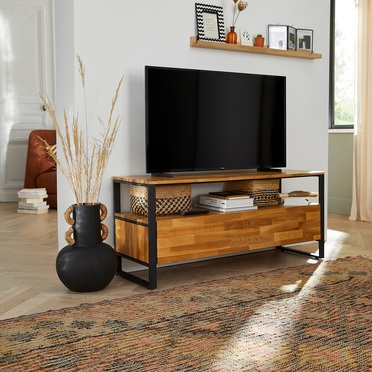 Tapis kilim effet used XXL, Navaja multicolore, LA REDOUTE INTERIEURS