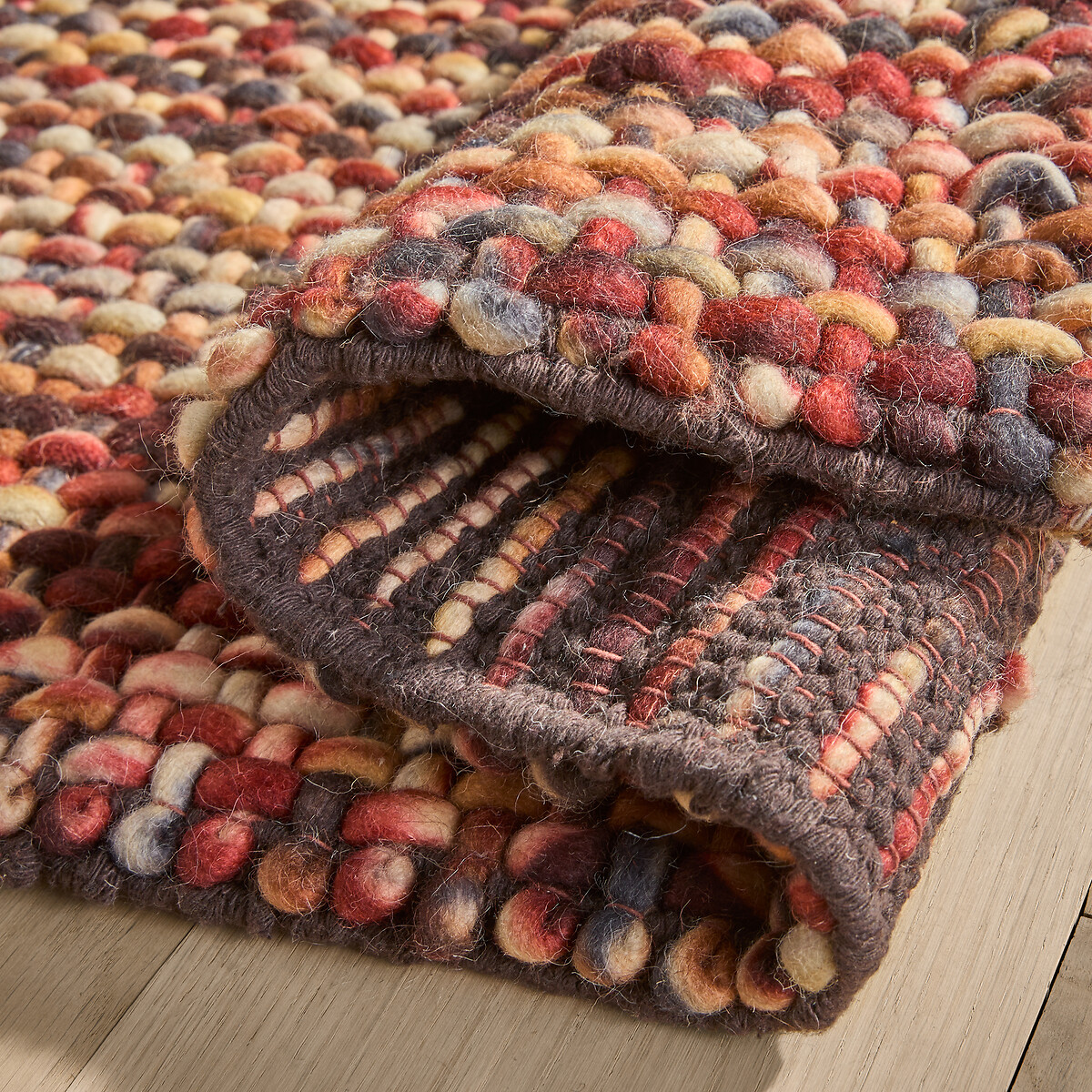 Tapis en laine, tissé main, Mutanya terre cuite, AM.PM