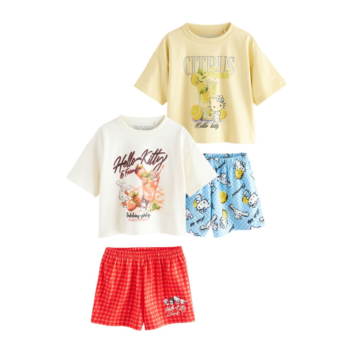 Pyjama short hello kitty rouge/bleu, lot de 2 rouge/bleu, NEXT