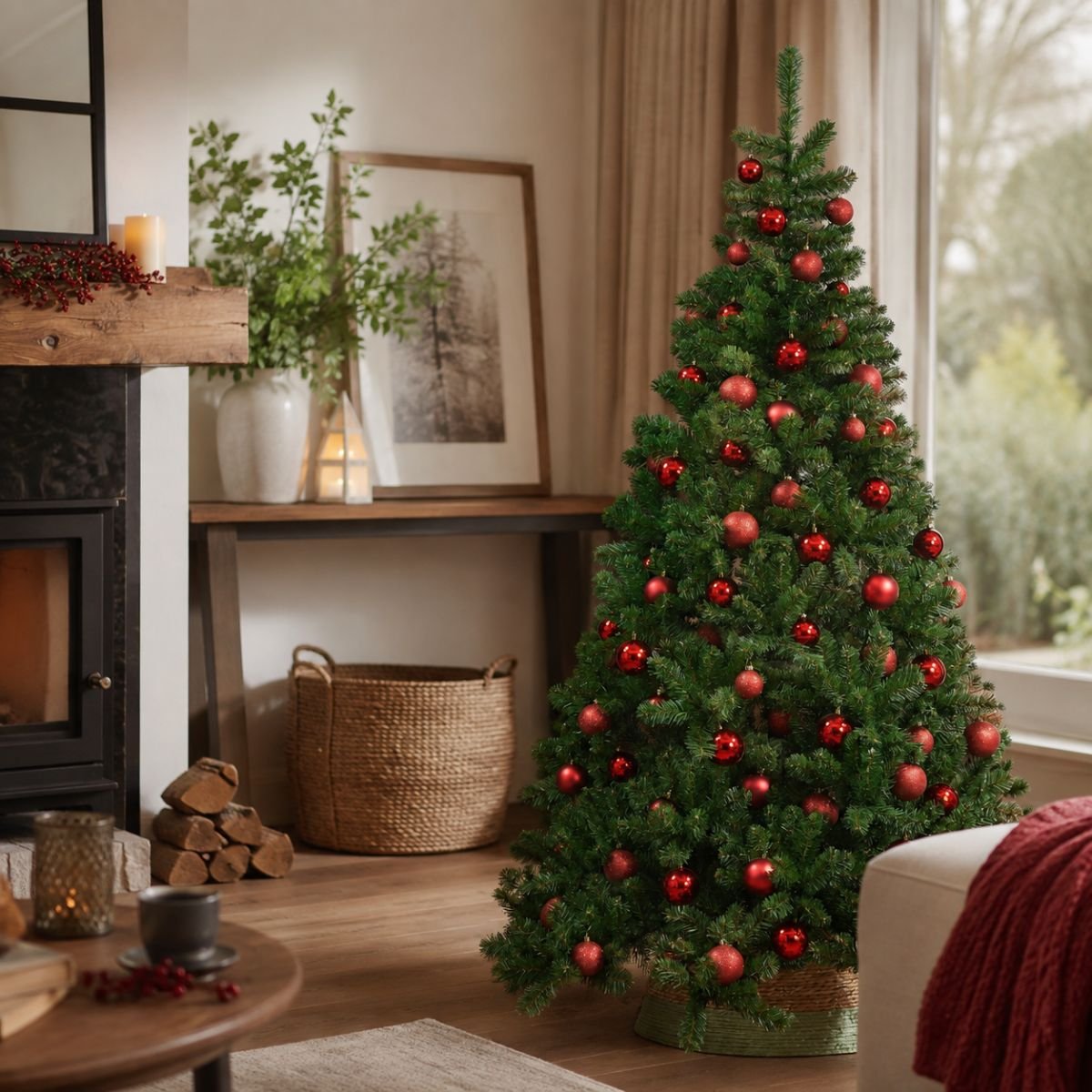 Sapin de Noël artificiel H260 cm TUSCAN vert, TRIUMPH TREE