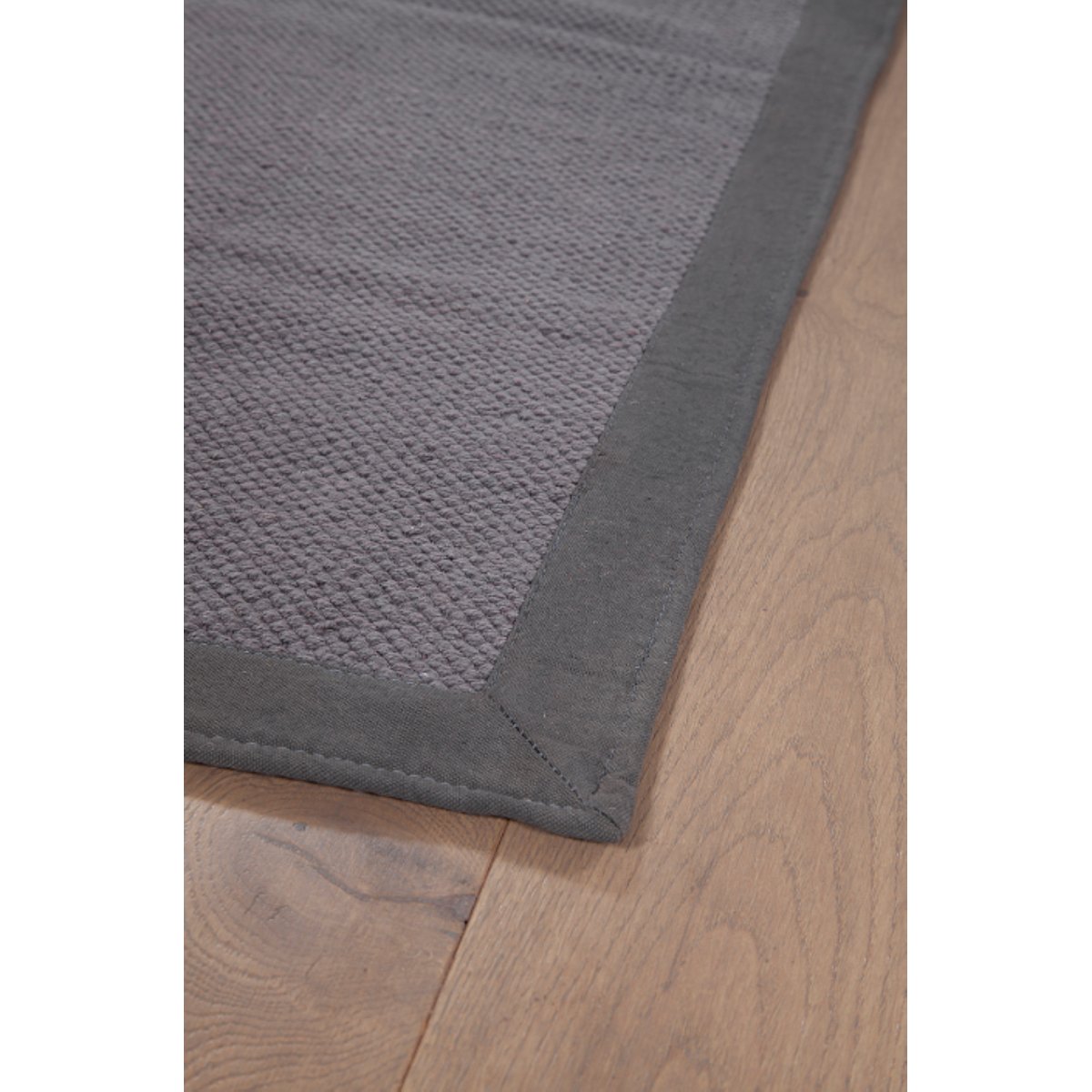 Tapis moderne en coton tissé plat TONIO gris, NOVATREND