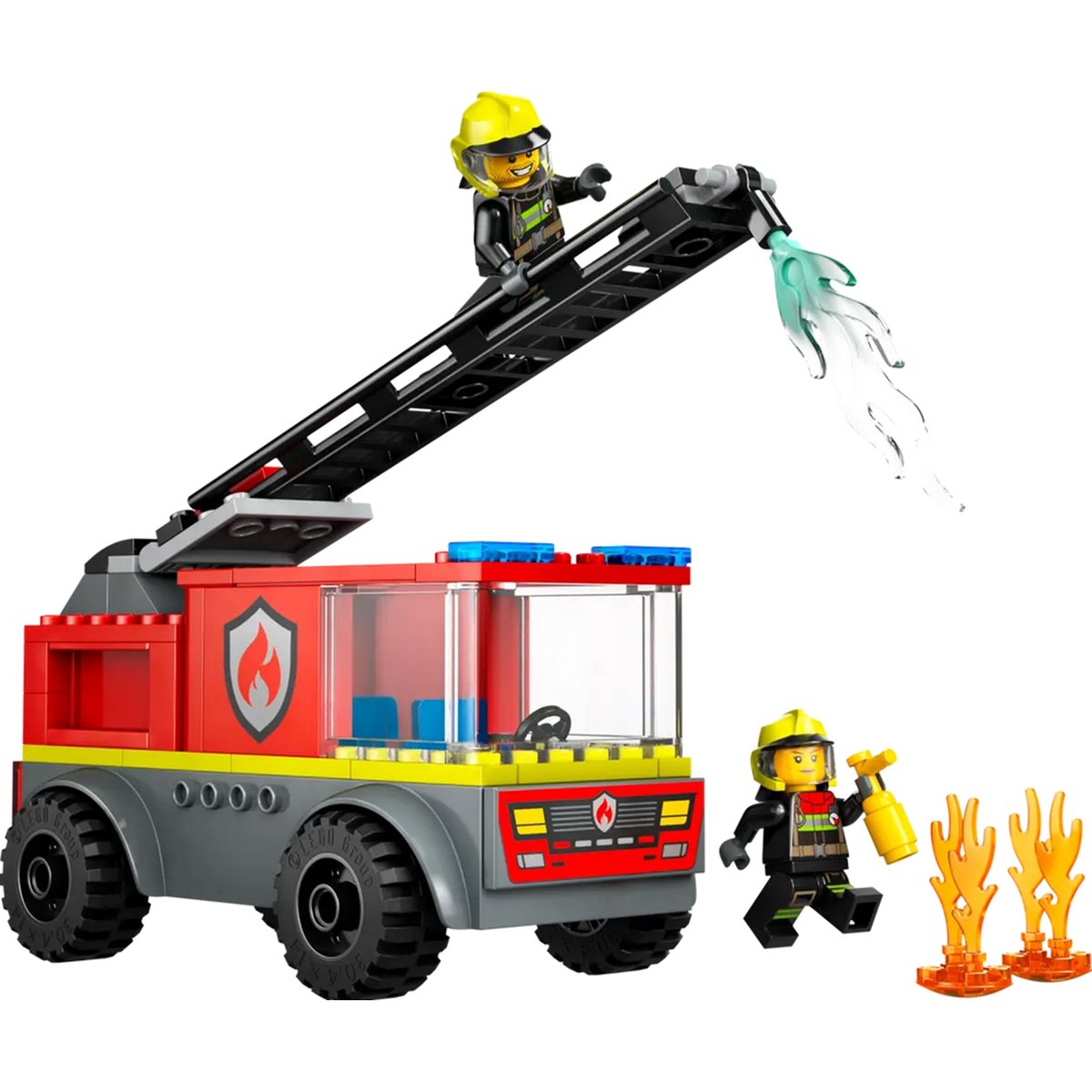 LEGO City - Magnifique Camion de Pompiers avec Échelle Télescopique - 60463 multicolore, LEGO