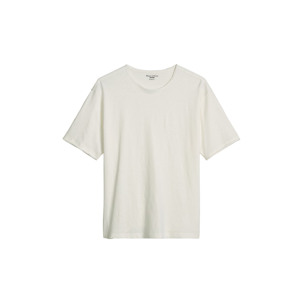 T-shirt DfC relaxed en jersey slub doux blanc, MARC O’POLO DENIM