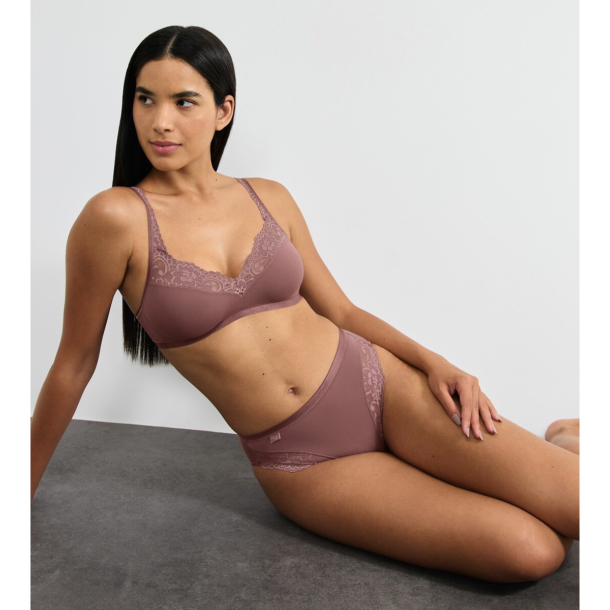 Romance High Cut Knickers cocoa, SLOGGI