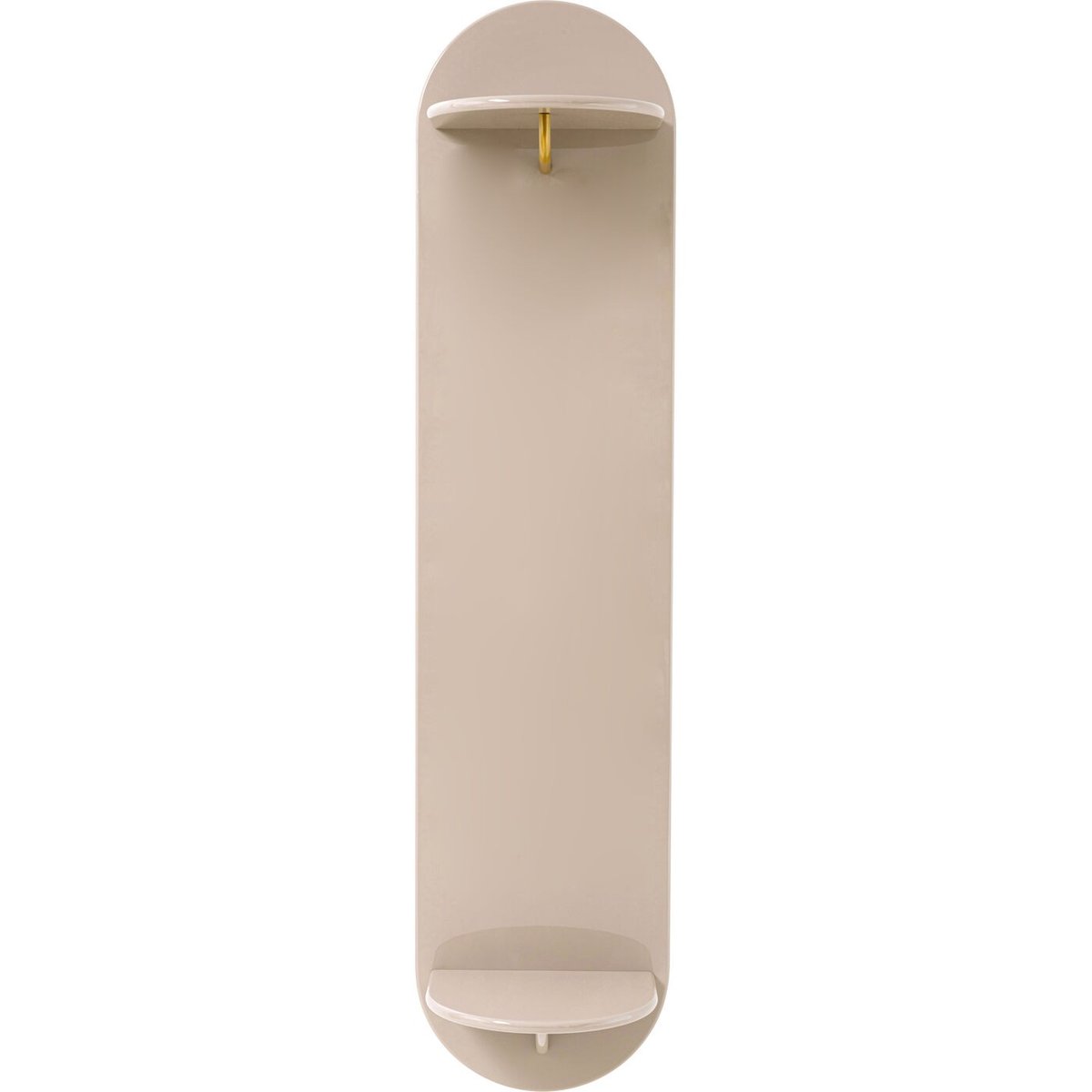 Portemanteau ovale 2 étagères, GROOVE beige, KARE DESIGN