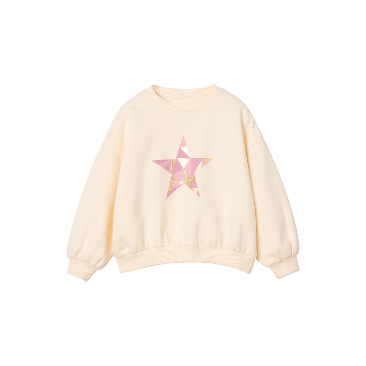 Sweat manches longues vanille, VERTBAUDET