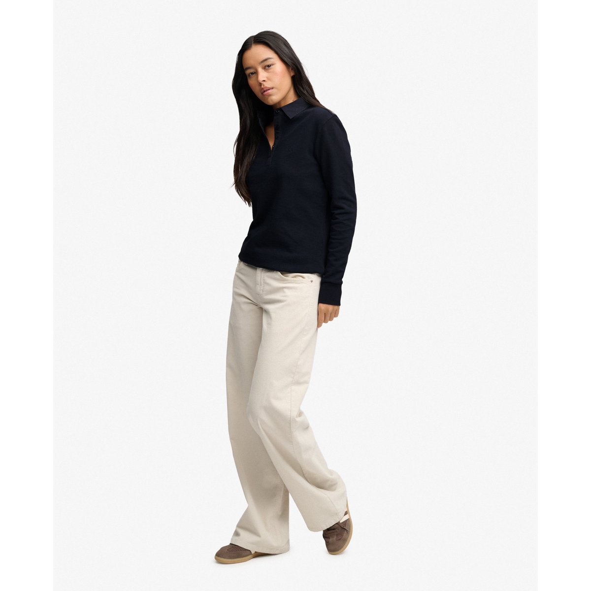 Rugby Top Classic Coupe Oversize bleu marine éclipse, SUPERDRY