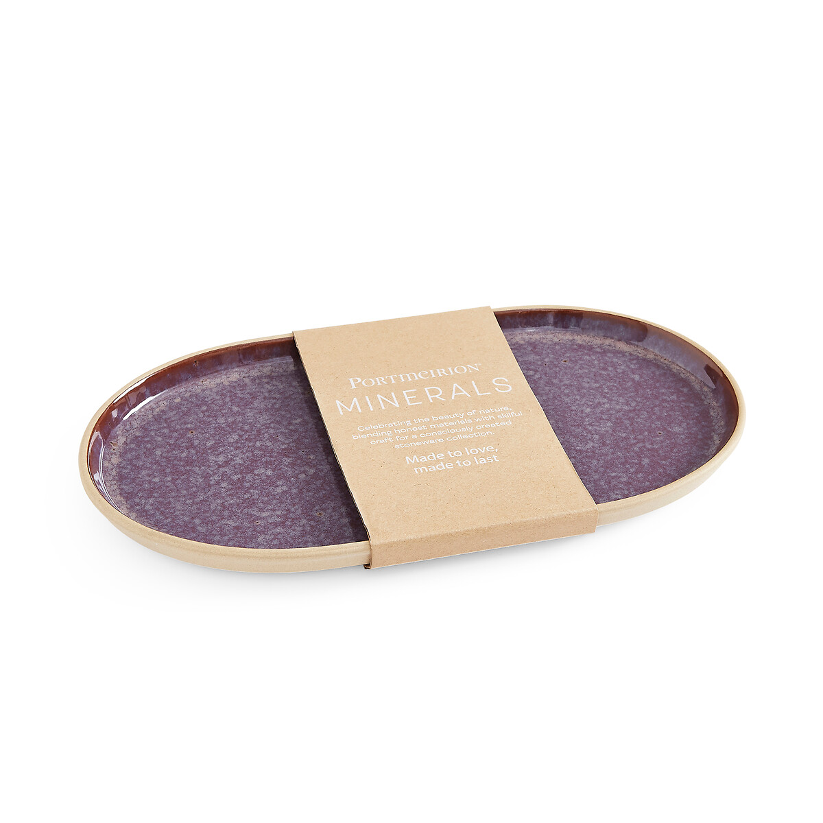 Minerals Medium Oval Platter purple, PORTMEIRION