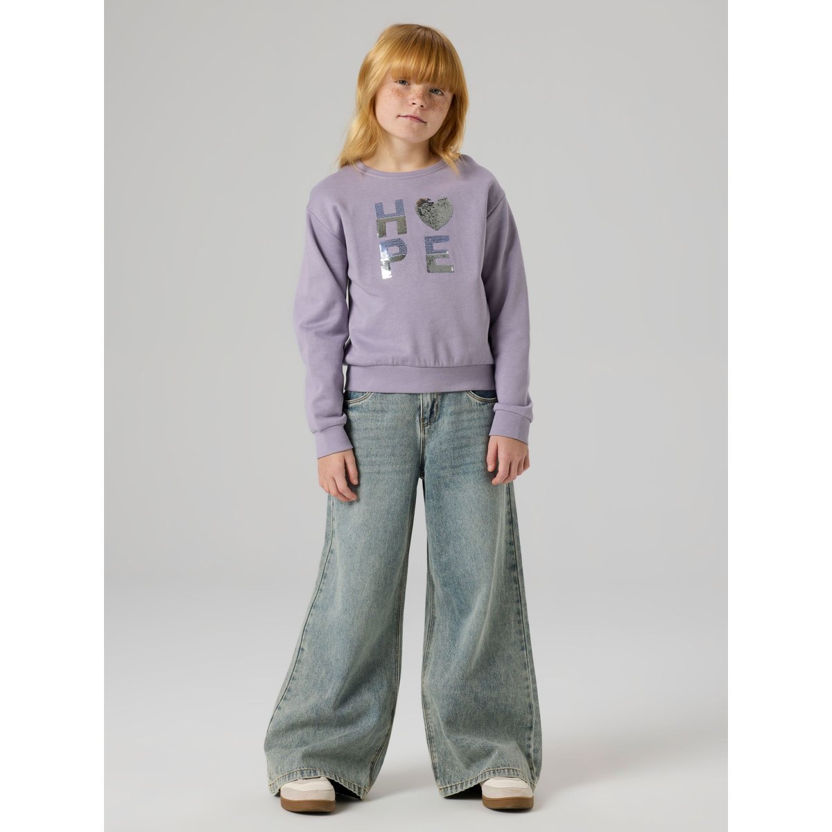 Sweat-Shirt lavender gray, NAME IT